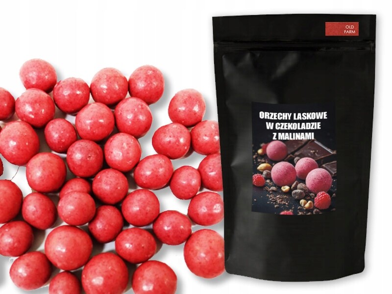 Lískové Ořechy V Čokoládě S Malinami 1 Kg Mléčná Čokoláda Malinová