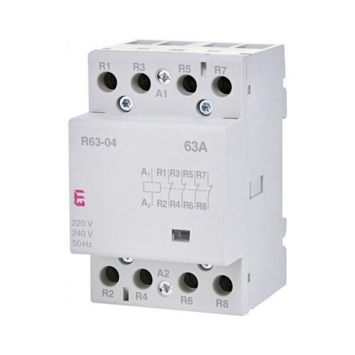 Instalační stykač ETI R63-04 230V 63A 4NC 002463480 tichý