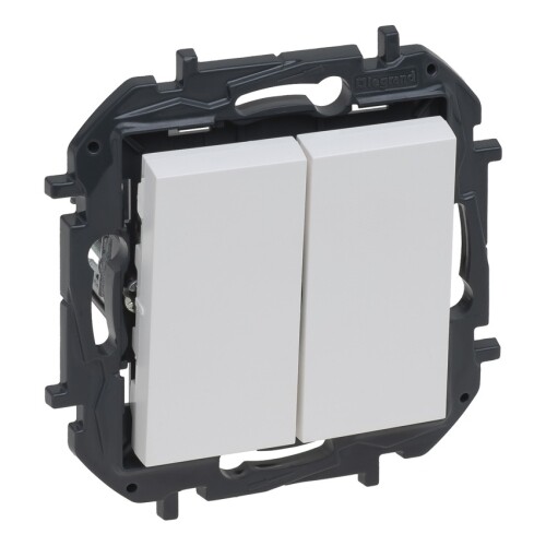 Legrand Niloé Step tlačítko dvojité bílá 863112B