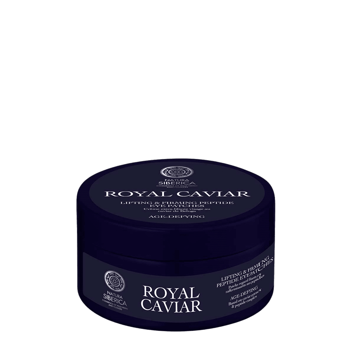 NATURA SIBERICA Royal Caviar, Liftingové a zpevňující peptidové polštářky pod oči 60 ks