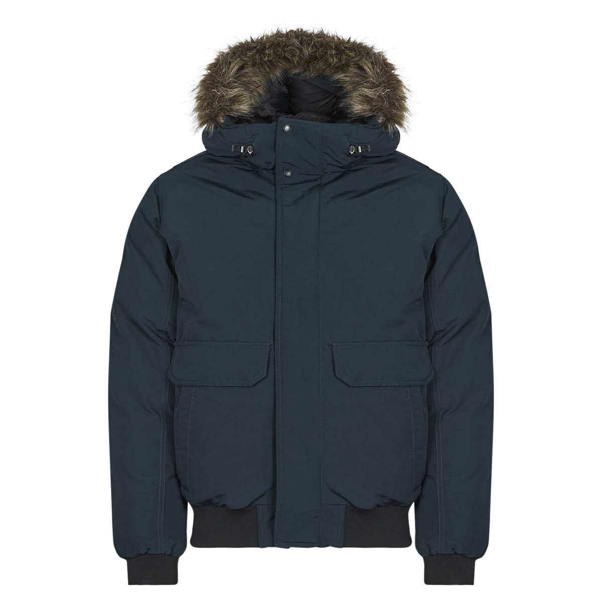 Superdry  EVEREST FAUX FUR BOMBER JACKET  Modrá