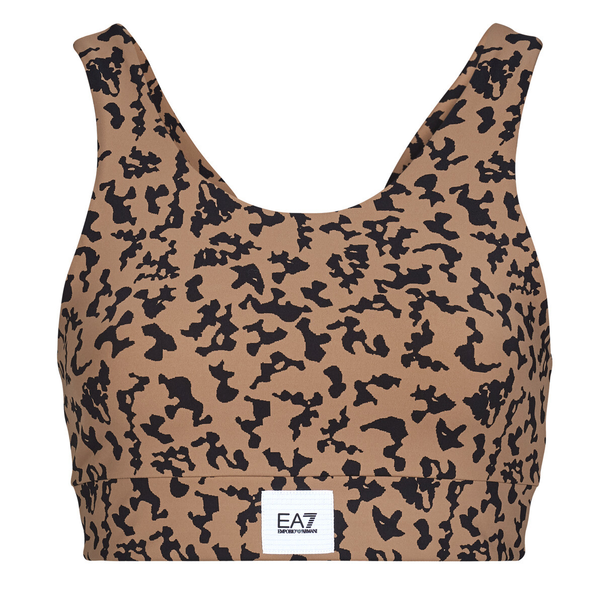 Emporio Armani EA7  TRAIN SPORTY 4EVER W SPORT BRA - TRAIN SPORTY 4EVER W SPORT BRA  Hnědá