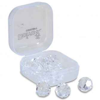 Doiyo broušené skleněné korálky Clear 10mm 10ks-3837110