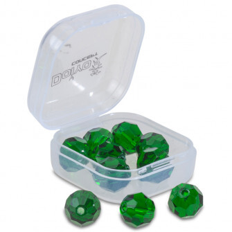 Doiyo broušené skleněné korálky Green 10mm 10ks-3837210