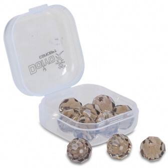 Doiyo broušené skleněné korálky Smoke 10mm 10ks-3837310