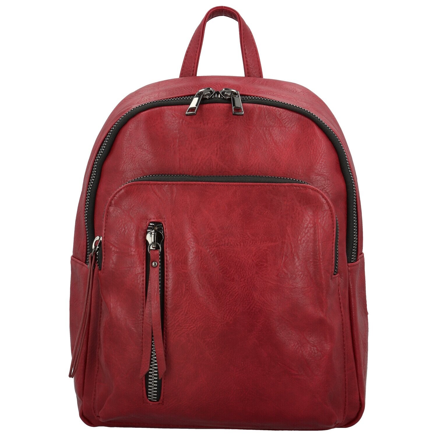 Trendy dámský koženkový kabelko-batoh Olefir, vínový