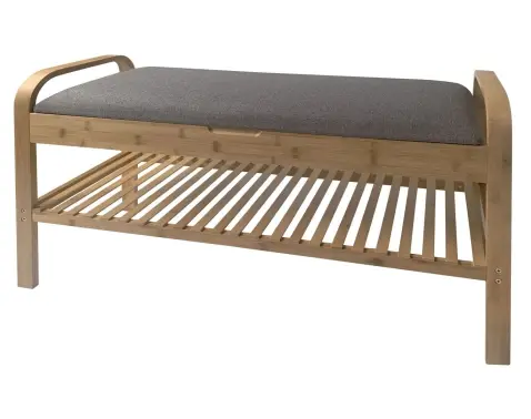 Předsíňová lavice s přihrádkou na boty Terry, bambus