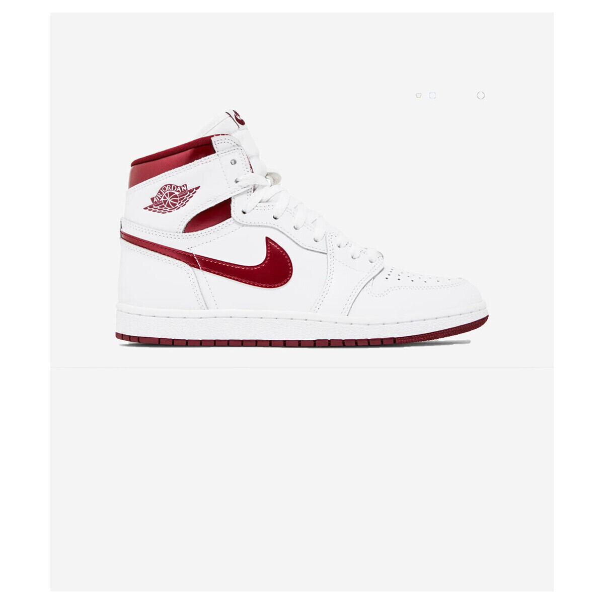 Nike  Jordan 1 Retro High '85 OG Metallic Burgundy  Bílá