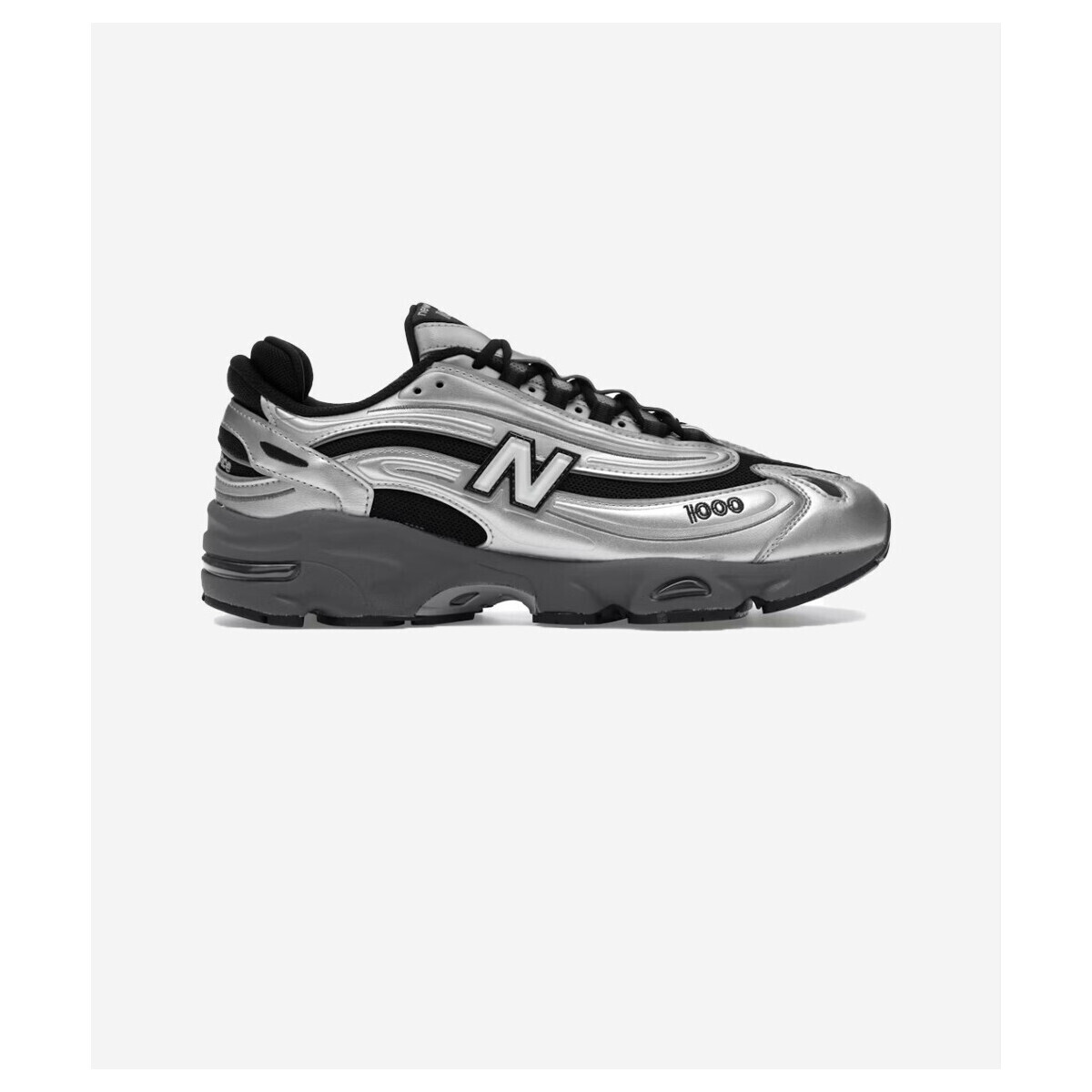 New Balance  1000 Black Silver Metallic  Stříbrná