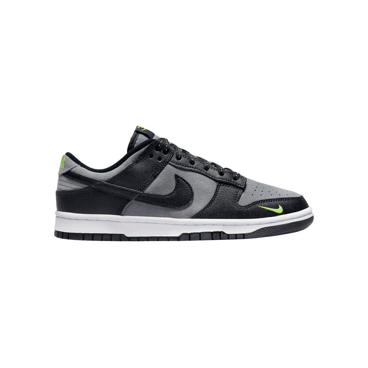 Nike  Dunk Low Black Cool Grey Volt Mini Swoosh  Šedá
