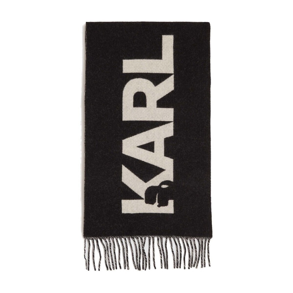 Karl Lagerfeld  K ESSENTIAL JKRD WOVEN SCARF  Černá