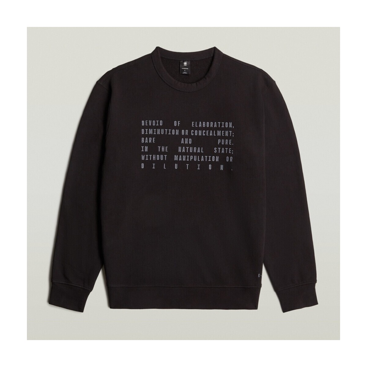 G-Star Raw  TEXT GRAPHIC R SW  Černá