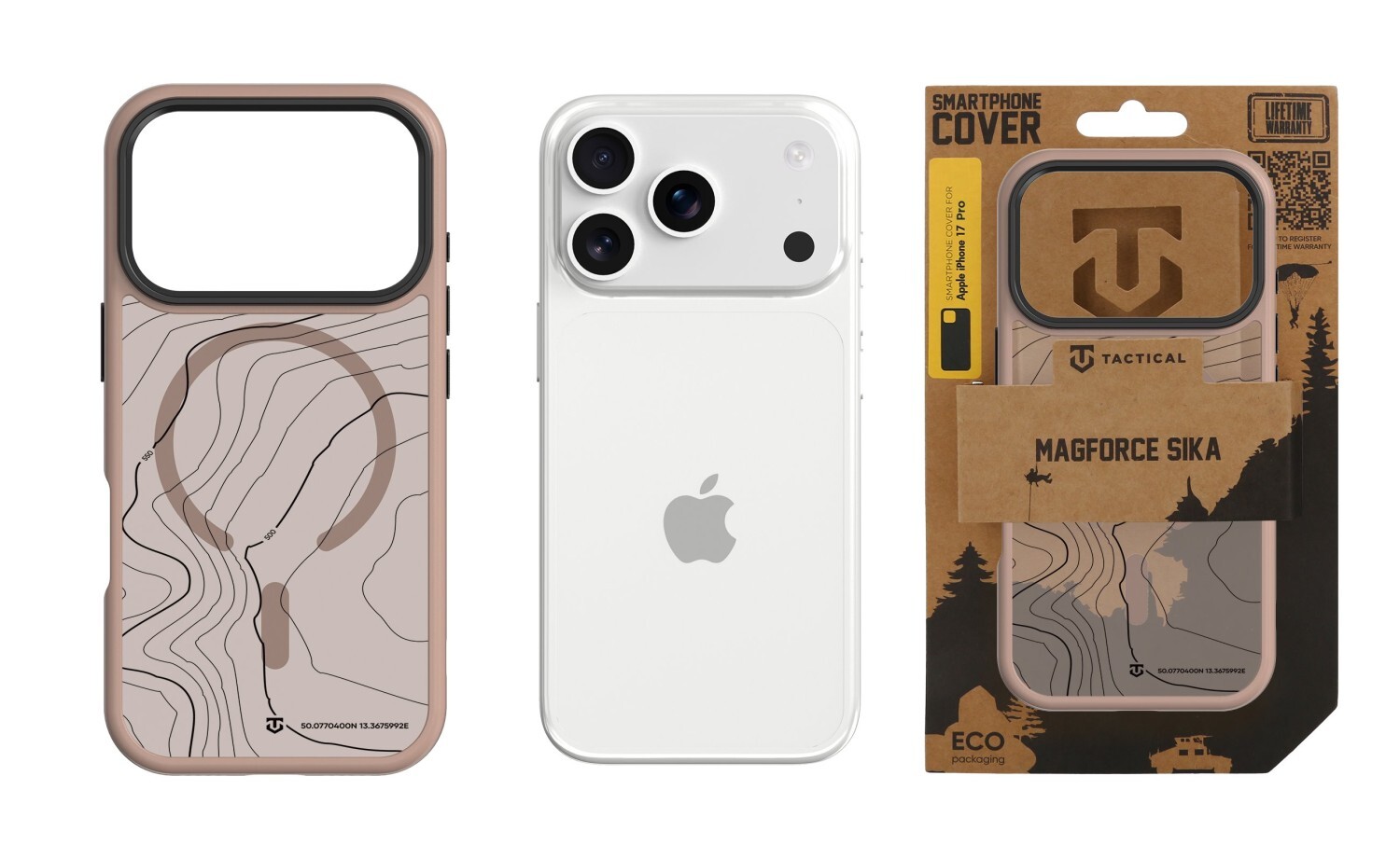 Zadní kryt Tactical MagForce Hyperstealth Sika pro Apple iPhone 17 Pro, mocha mouse