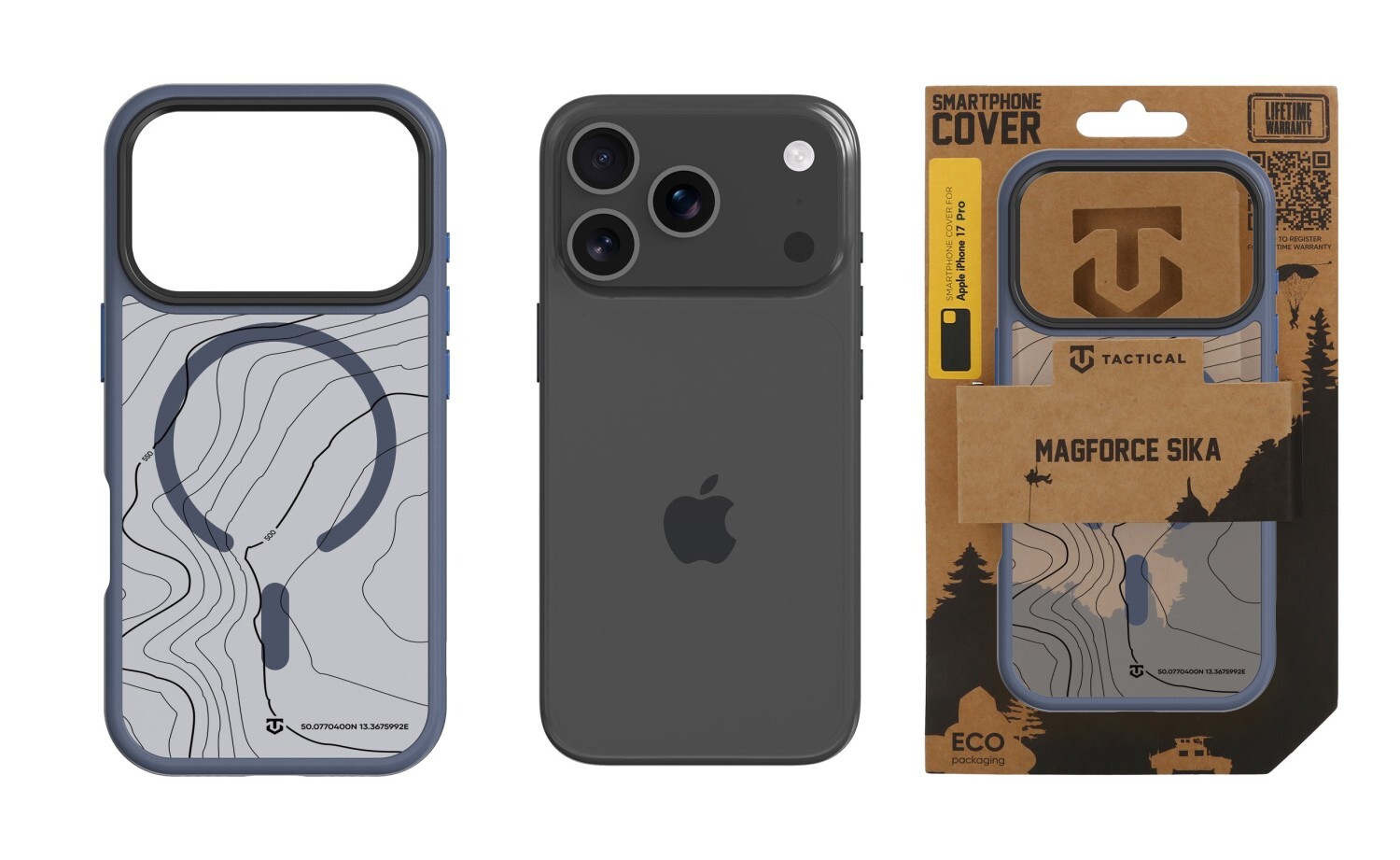 Zadní kryt Tactical MagForce Hyperstealth Sika pro Apple iPhone 17 Pro, deeep blue