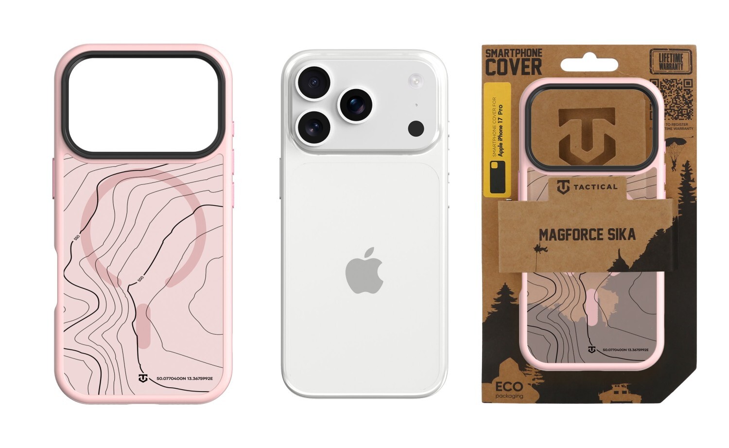 Zadní kryt Tactical MagForce Hyperstealth Sika pro Apple iPhone 17 Pro, pink panther