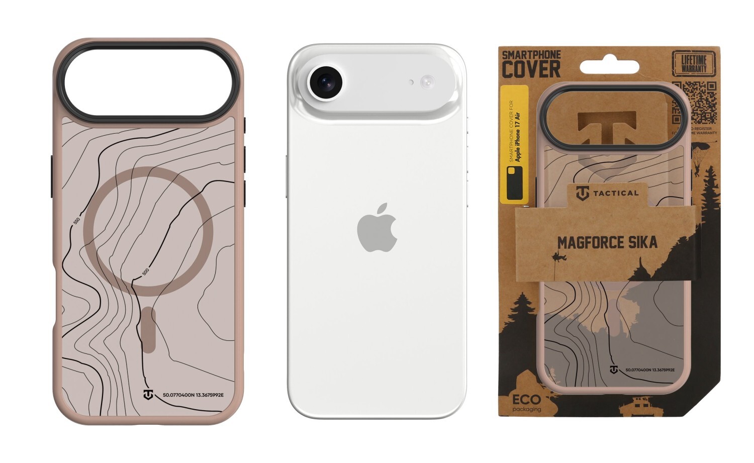 Zadní kryt Tactical MagForce Hyperstealth Sika pro Apple iPhone 17 Air, mocha mouse