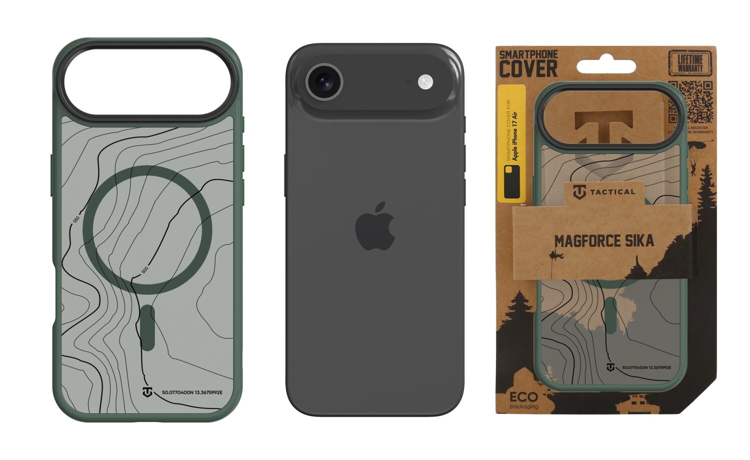 Zadní kryt Tactical MagForce Hyperstealth Sika pro Apple iPhone 17 Air, forest green