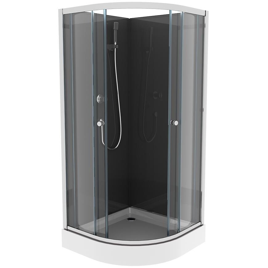 Sprchový kout čtvrtkruhový Elize 90x90 chrom