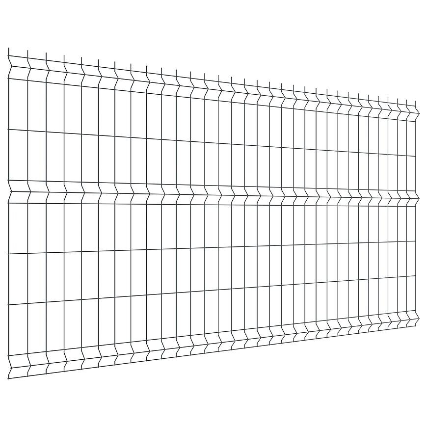 Plotový panel 3D 250x123 cm drát 3,1 mm - antracit