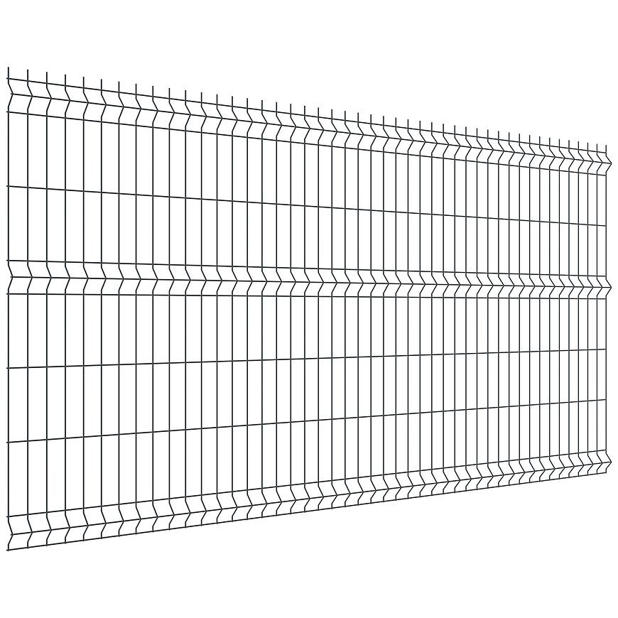 Plotový panel 3D 250x123 cm drát 4,0 mm - antracit