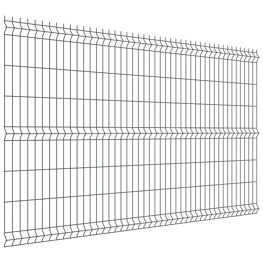 Plotový panel 3D 250x153 cm drát 4,0 mm - antracit