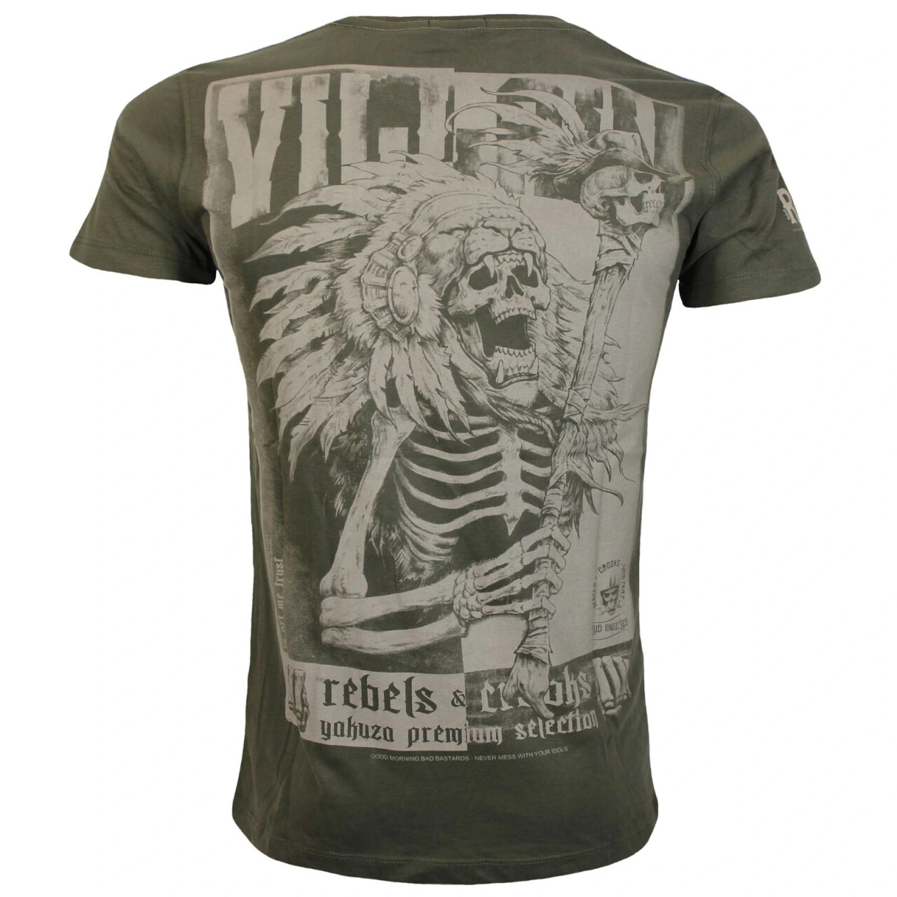 Triko Yakuza Premium VIllain Rebels - olivové, 4XL