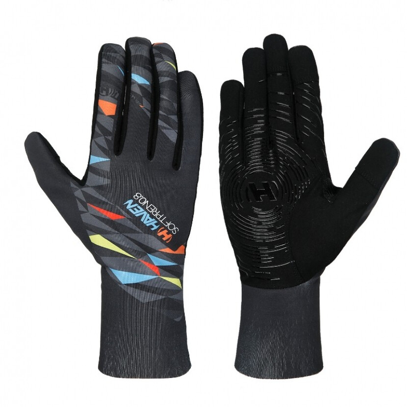 Rukavice dlouhoprsté Haven Softpren 0.8 - černé-barevné, M