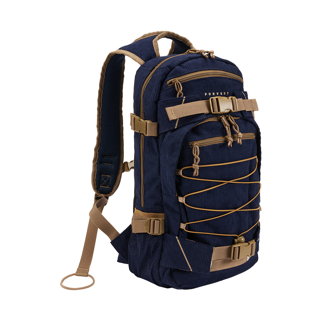 Batoh Forvert Cord Louis 25 l - navy-hnědý