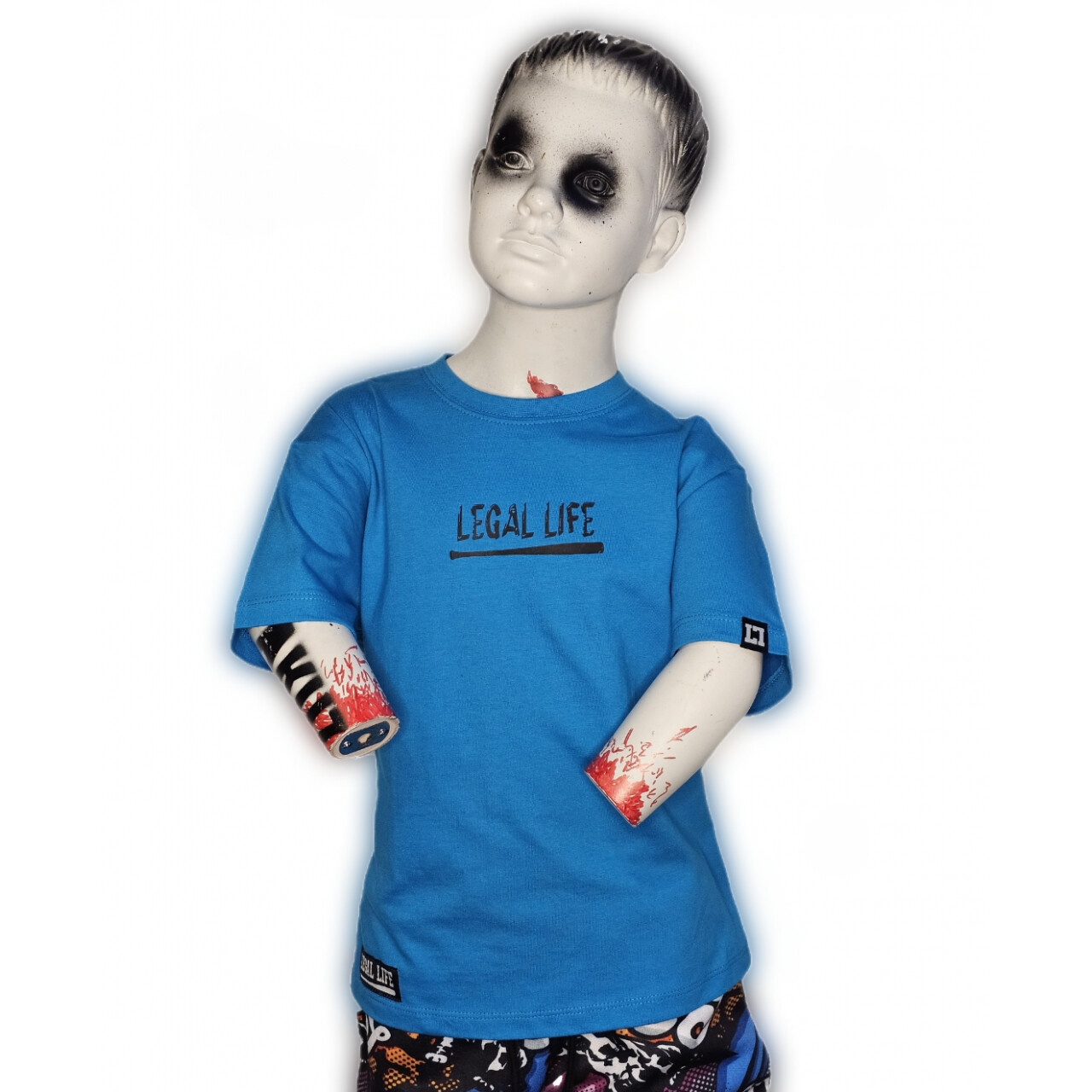 Triko dětské Legal Life Baseball - modré, 3-4 roky