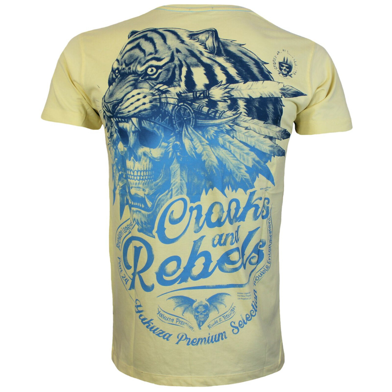 Triko Yakuza Premium Tiger Rebels - žluté, 4XL