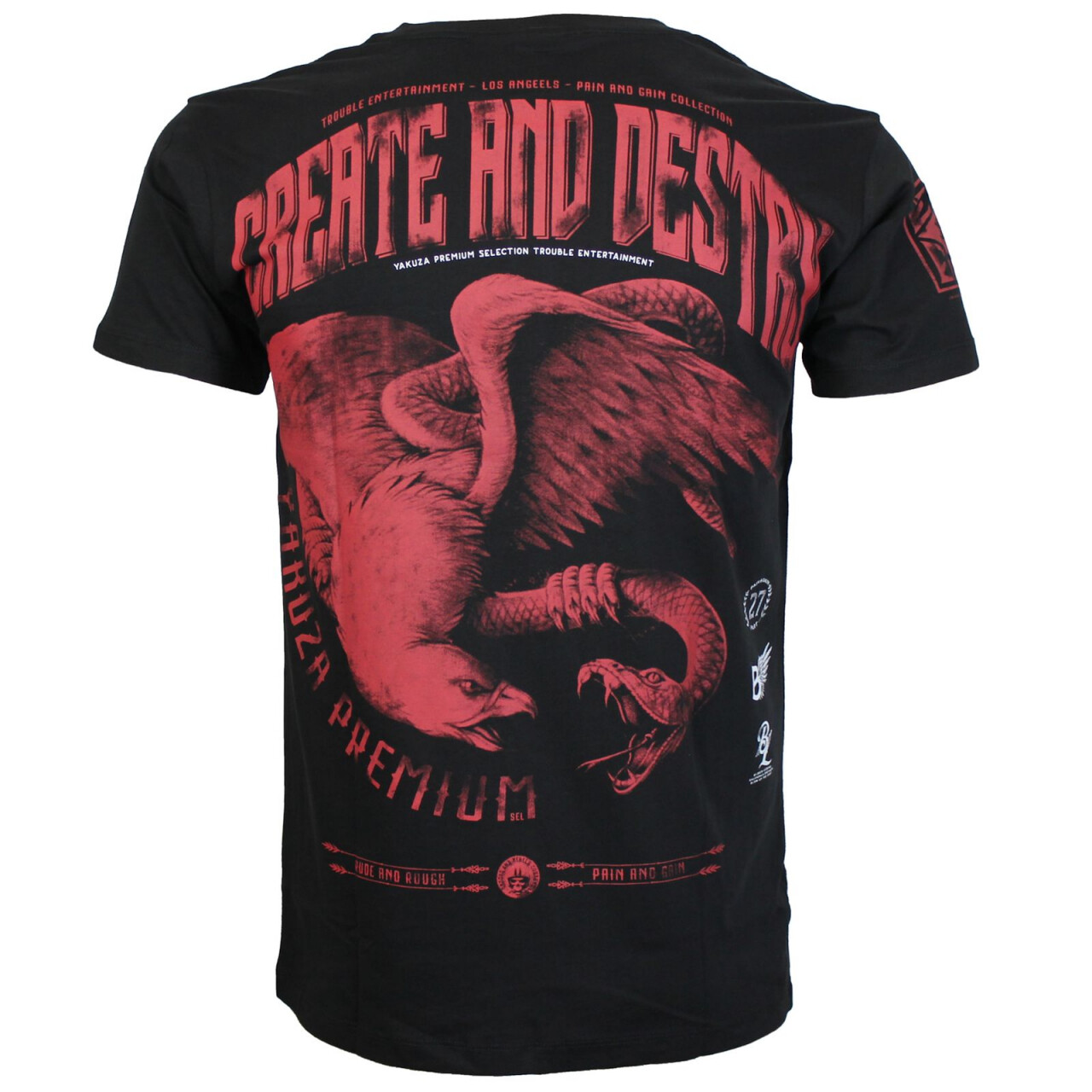 Triko Yakuza Premium Trouble Create and Destroy - černé, L