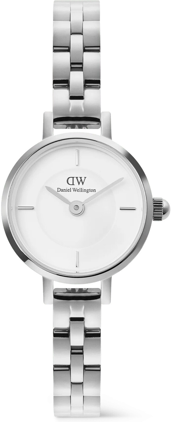 Daniel Wellington Petite Mini 19 Arch 3-Link White Silver DW00100853
