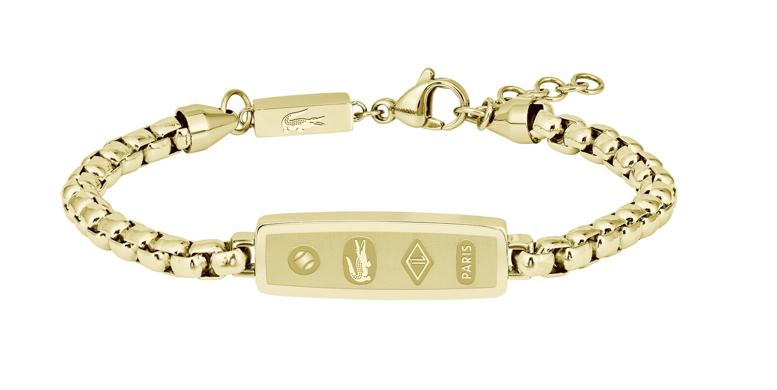 Lacoste Pozlacený pánský náramek z oceli District 2040539