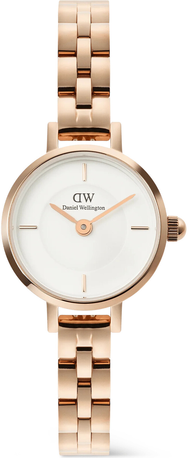 Daniel Wellington Petite Mini 19 Arch 3-Link White Rose Gold DW00100854