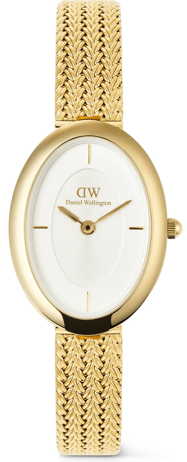 Daniel Wellington Juliette Braided Mesh White Sunray Gold DW00100882