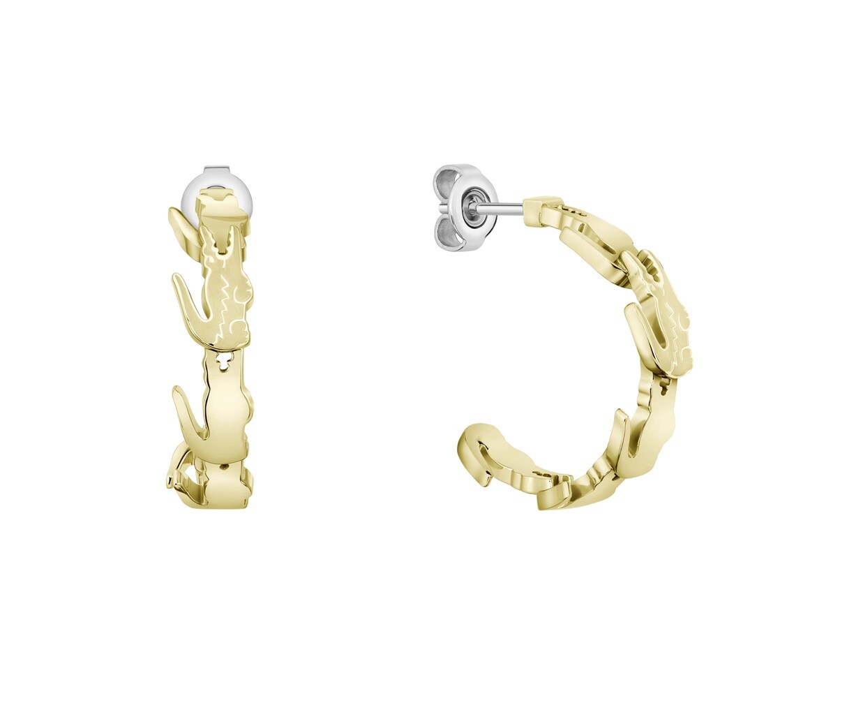 Lacoste Fashion kruhové náušnice Crocodile 2040515