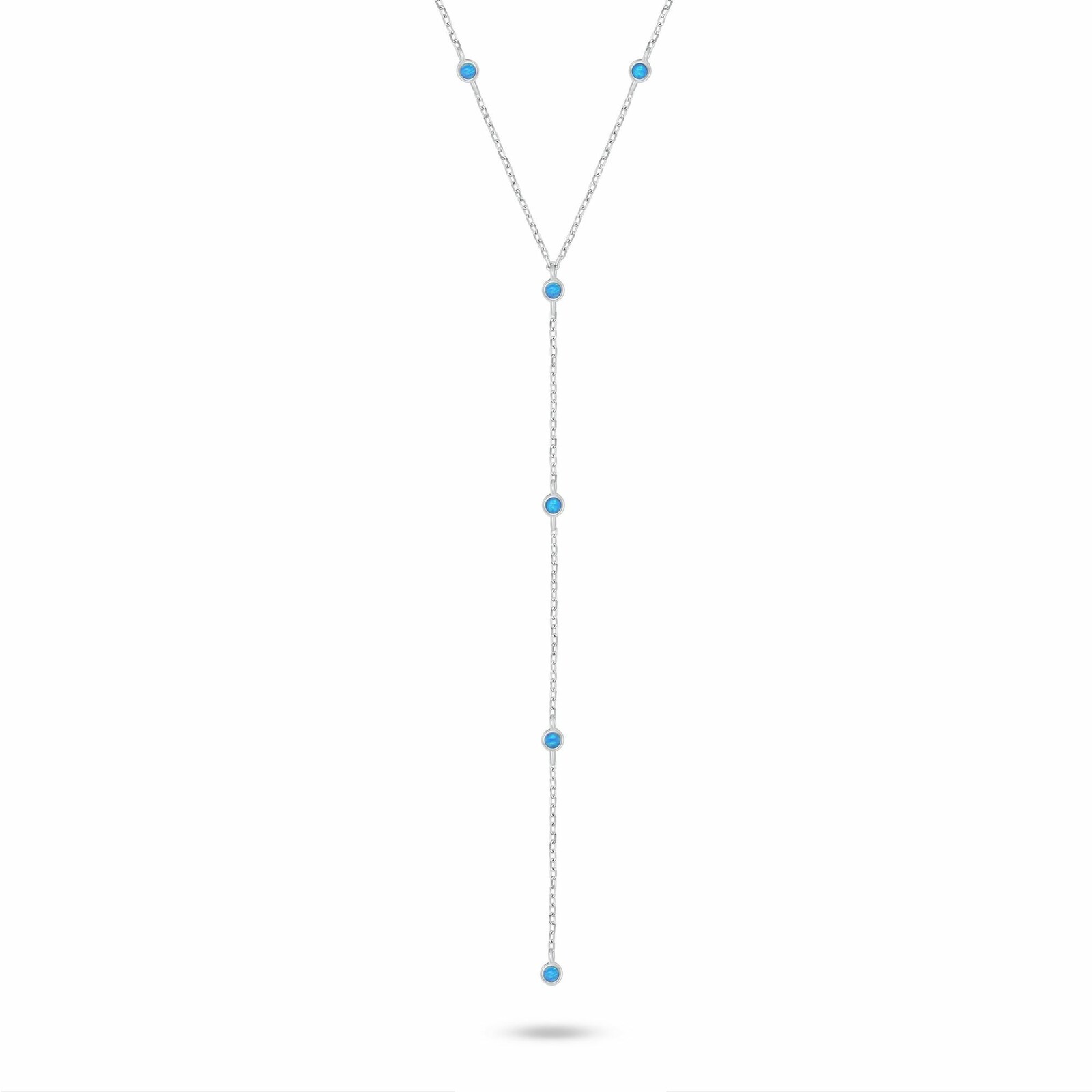 Brilio Silver Úchvatný stříbrný náhrdelník s řetízkovou ozdobou NCL210WB