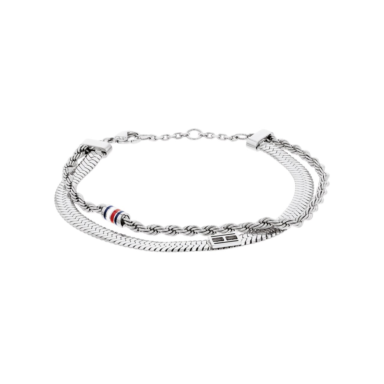 Tommy Hilfiger Dvojitý ocelový náramek Layered 2780981