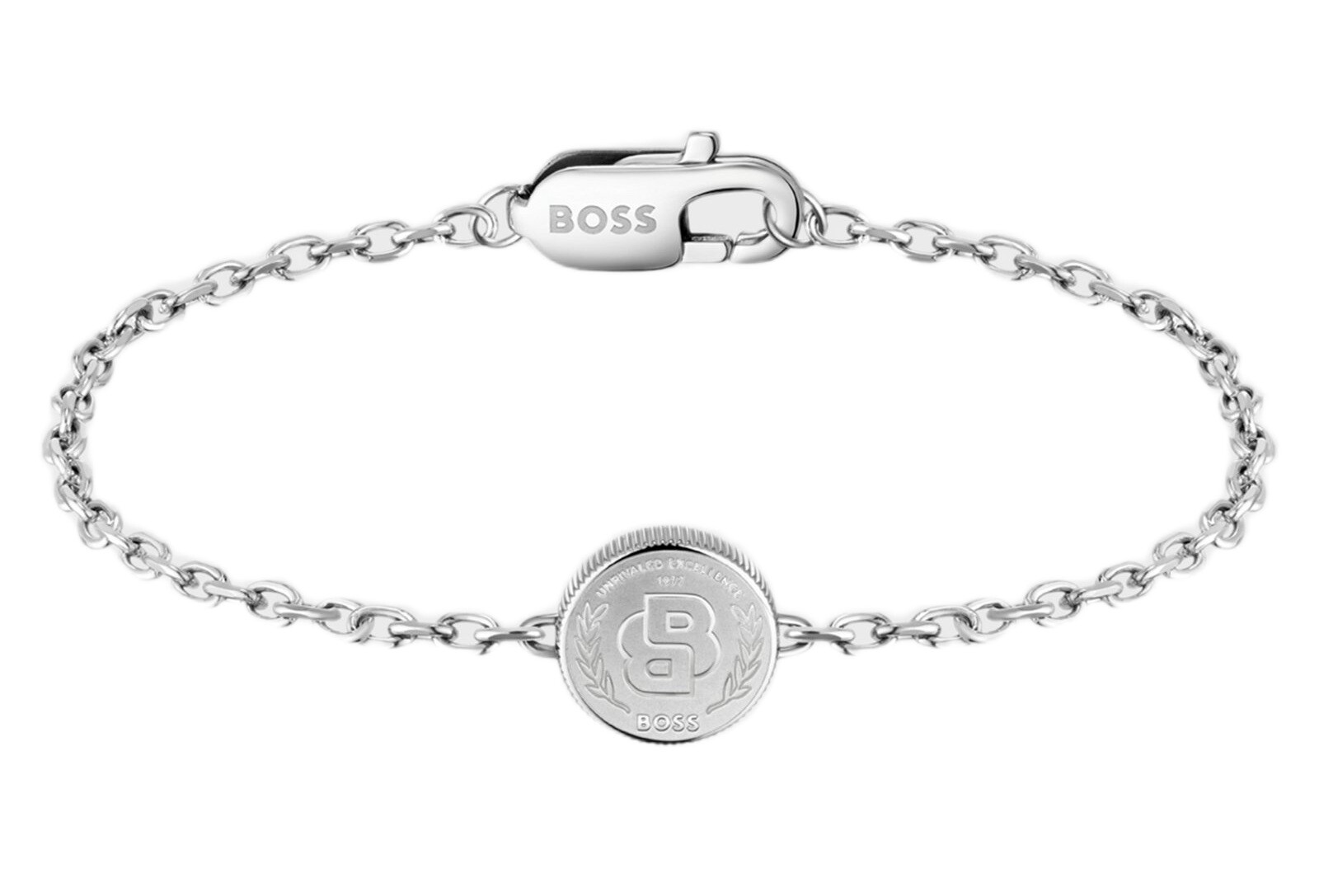 Hugo Boss Nadčasový ocelový náramek Double B 1580763M