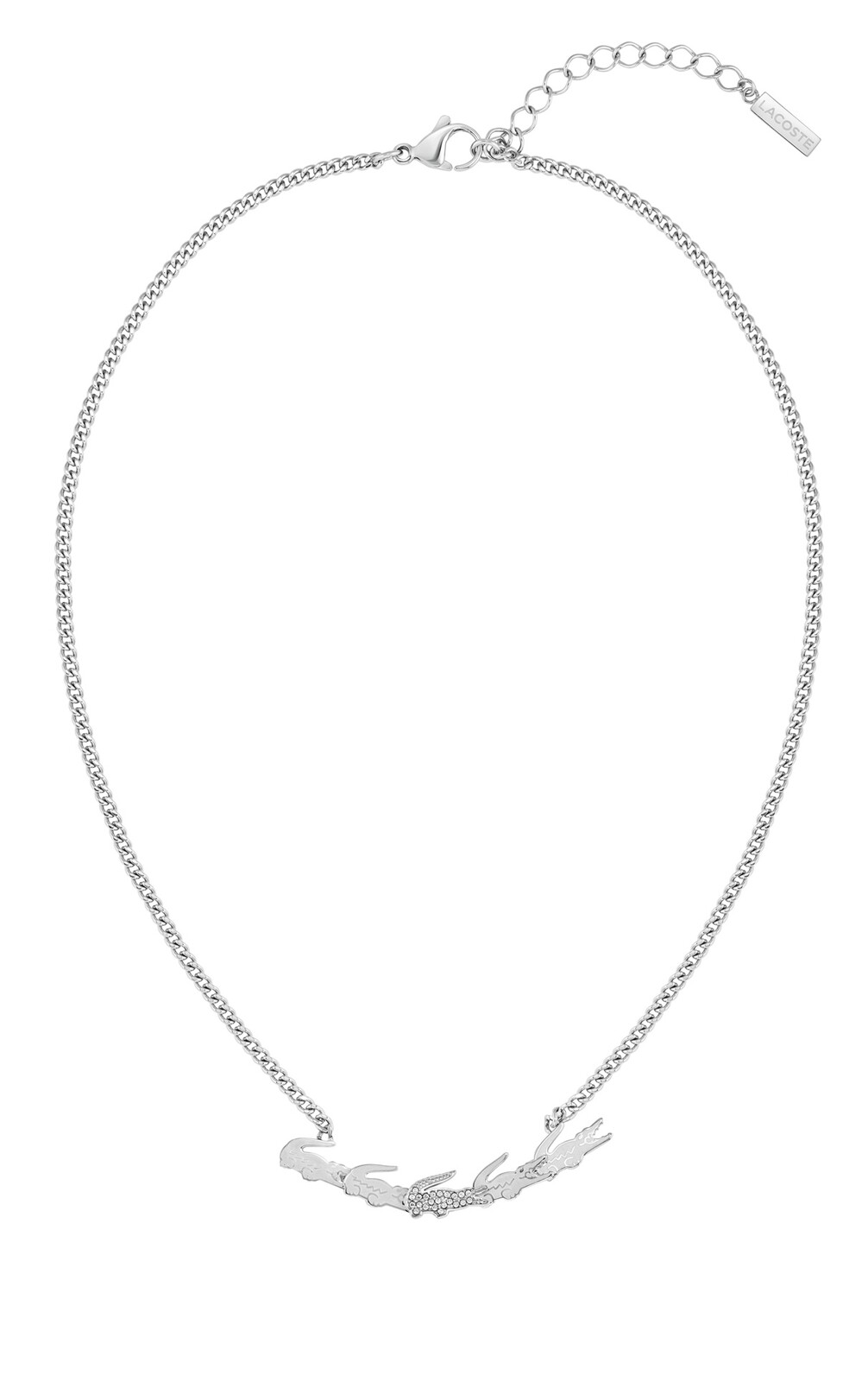 Lacoste Módní ocelový náhrdelník Crocodile 2040512