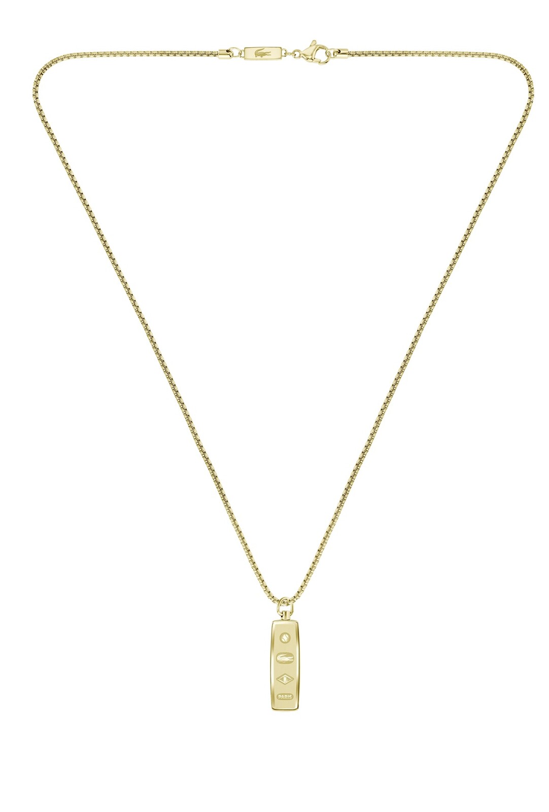 Lacoste Stylový pozlacený náhrdelník pro muže District 2040537