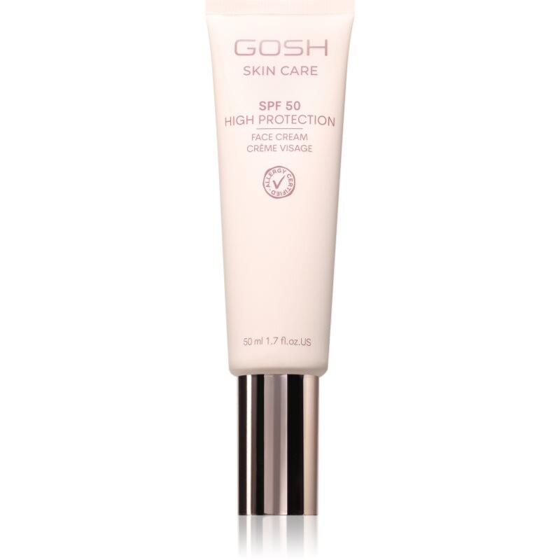 Gosh Skin Care SPF50 ochranný krém pro suchou a citlivou pleť SPF 50 50 ml