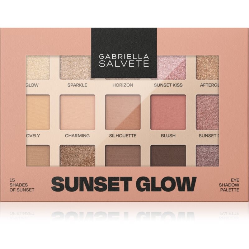 Gabriella Salvete Sunset Glow 15 Shades of Sunset paletka očních stínů 15 g