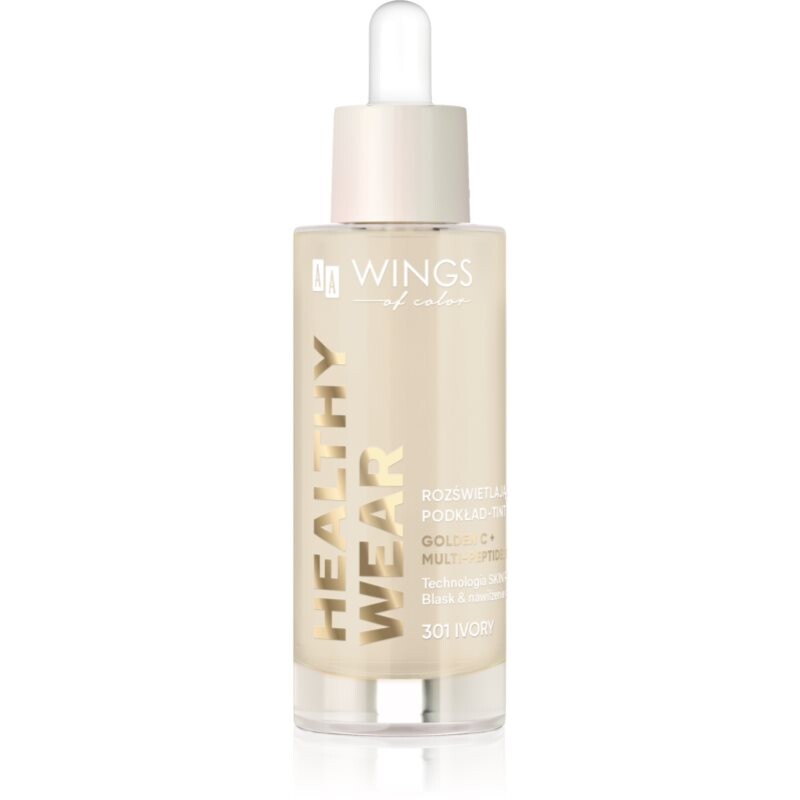 AA Wings of Color Healthy Wear Radiant Foundation rozjasňující hydratační make-up odstín 301 Ivory 30 ml