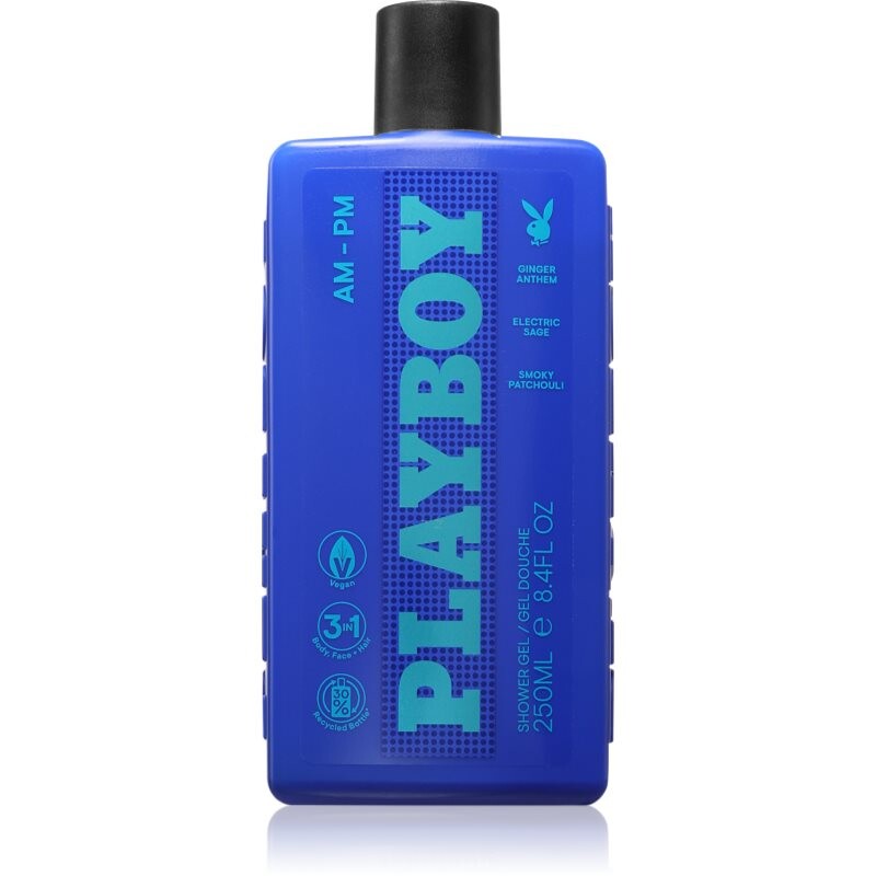 Playboy AM - PM sprchový gel 3 v 1 pro muže 250 ml