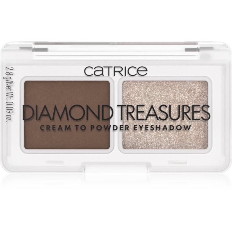 Catrice Diamond Treasures duo oční stíny odstín 01 Hazel Spark 2.8 g