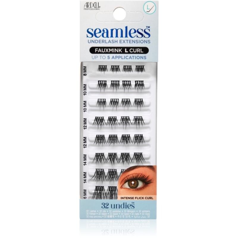 Ardell Seamless Refill Light Modern FauxMink trsové nalepovací řasy bez uzlíku L Curl 32 ks