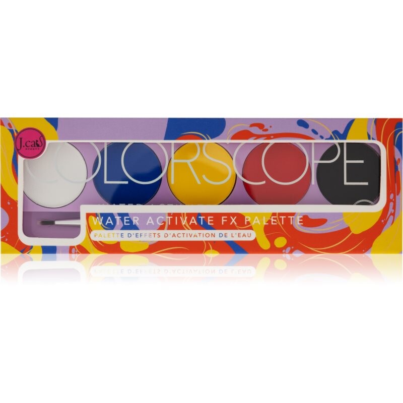 J.Cat Beauty ColorScope paletka na tvář se štětečkem odstín Primary 5 g