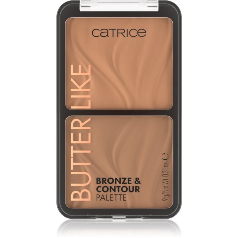 Catrice Butter Like Bronze & Contour konturovací paletka s bronzerem odstín 010 Born To Shape 9 g