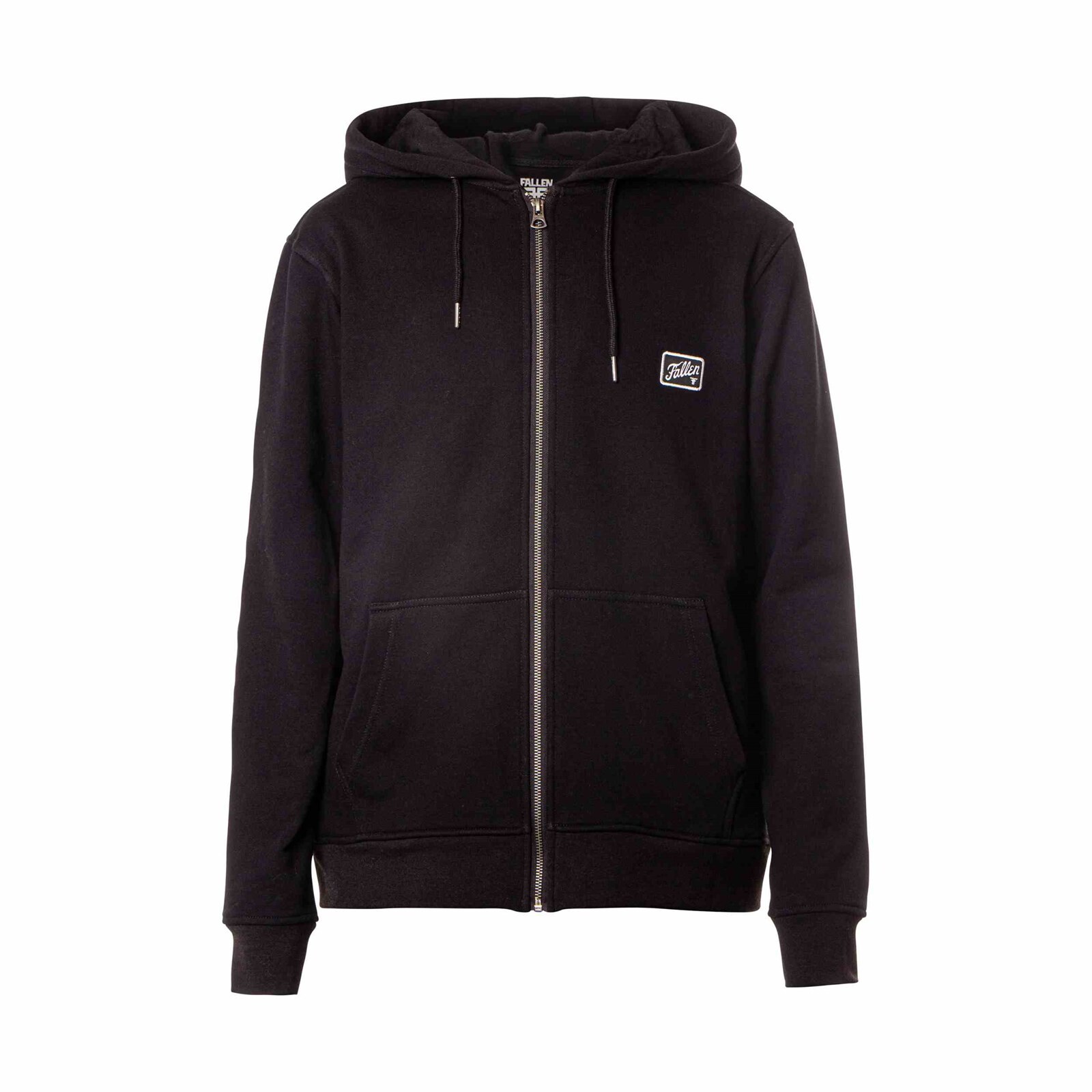 mikina FALLEN - Fury Patch Zip Hoodie Black White (BLACK/WHITE) velikost: L